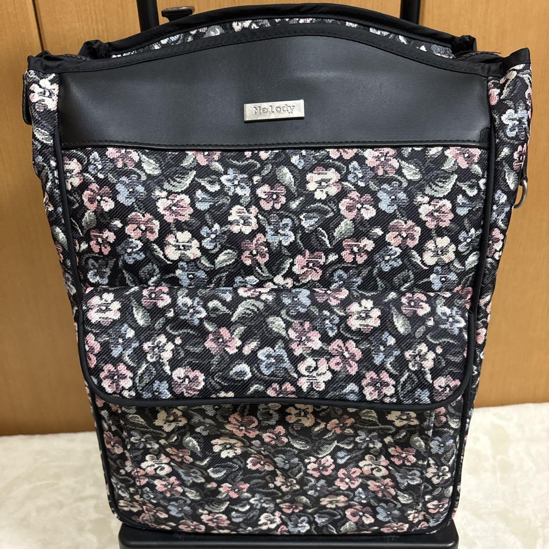 島製作所 ショッピングカートサイドカー　メロディスムーズST 小花柄　軽量