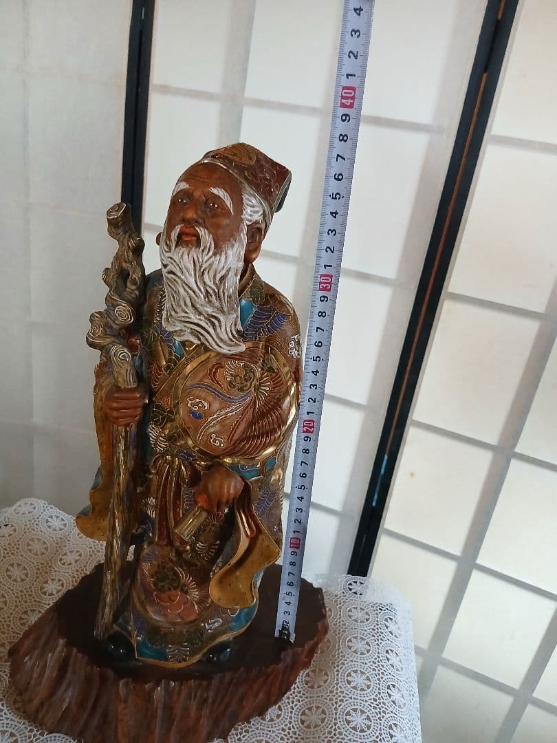 九谷焼で作られた七福神の一柱、寿老人