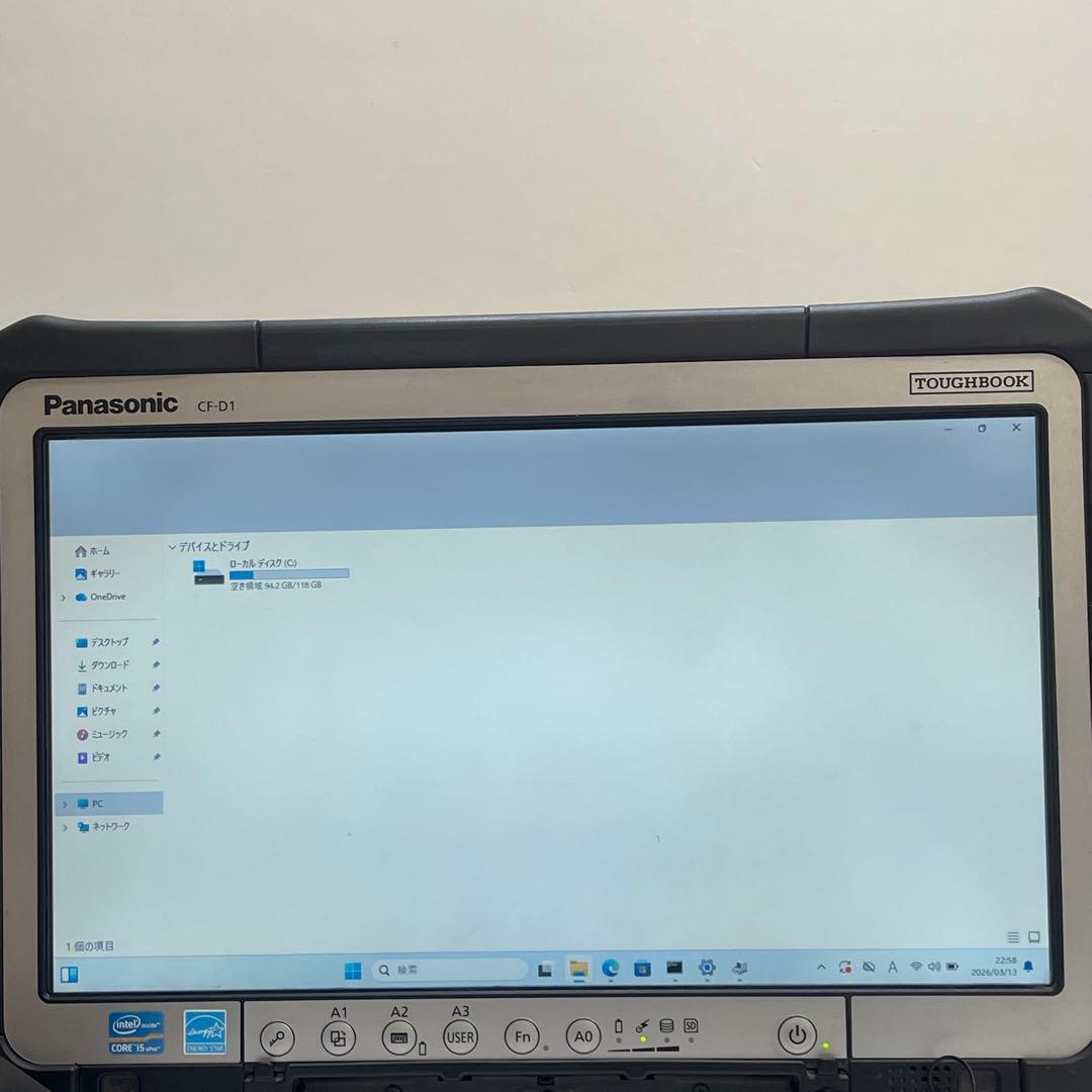 パナソニック TOUGHBOOK CF-D1 i5 4G SSD128