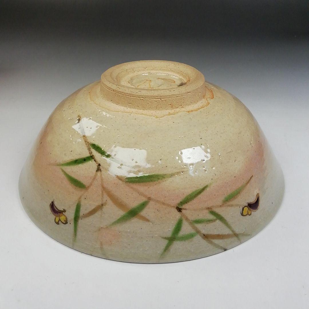 Ｗ２６８　茶碗　『乾山風　露草絵』『平安　中村能休 造』　共箱　抹茶碗　茶道具