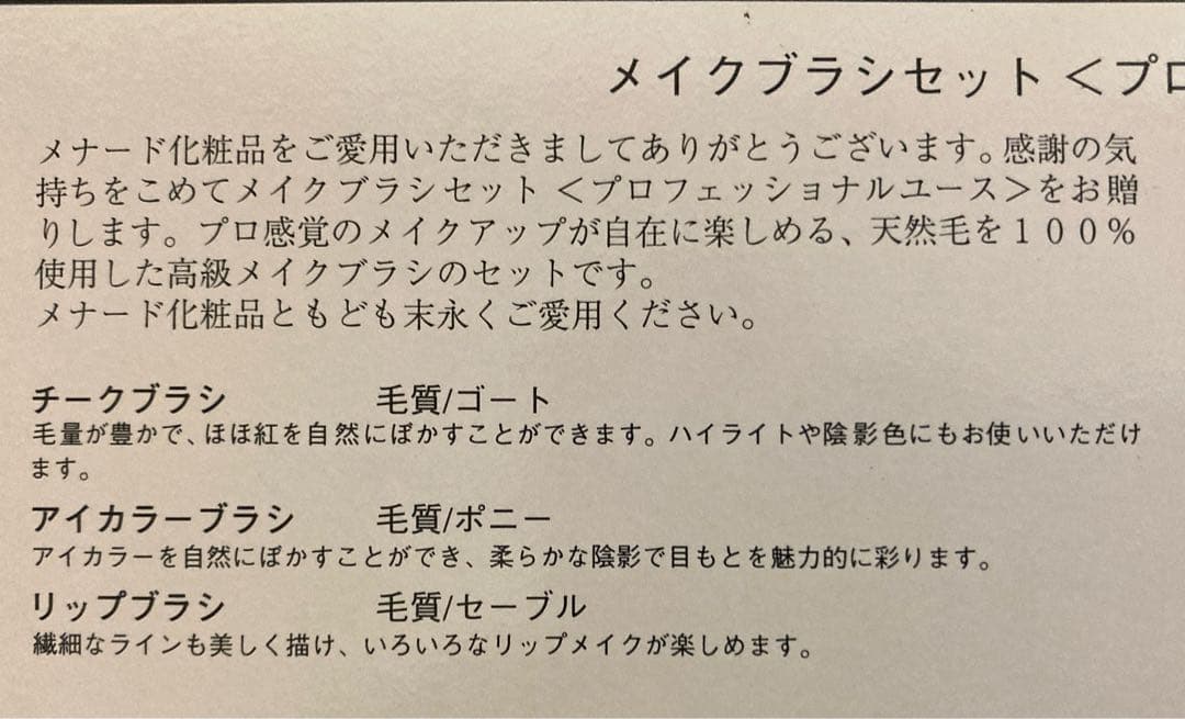 プロフェッショナルユースのメイクブラシセット 6個セット