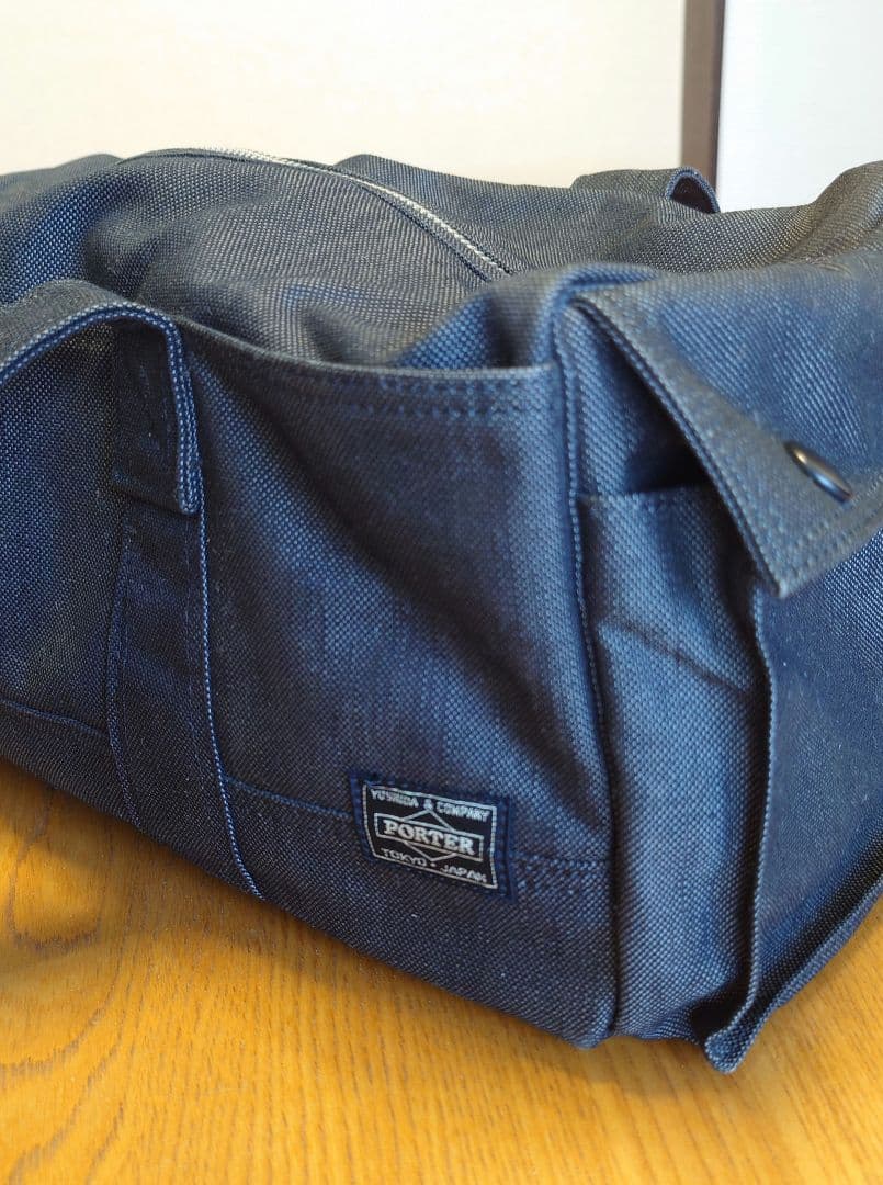 PORTER ネイビー ボストンバッグ スモーキー