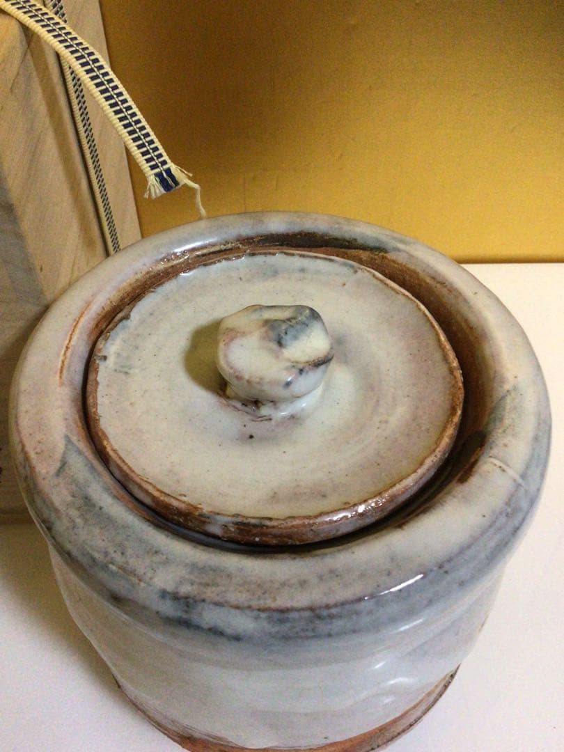 茶道具 萩焼 水指 共箱付き
