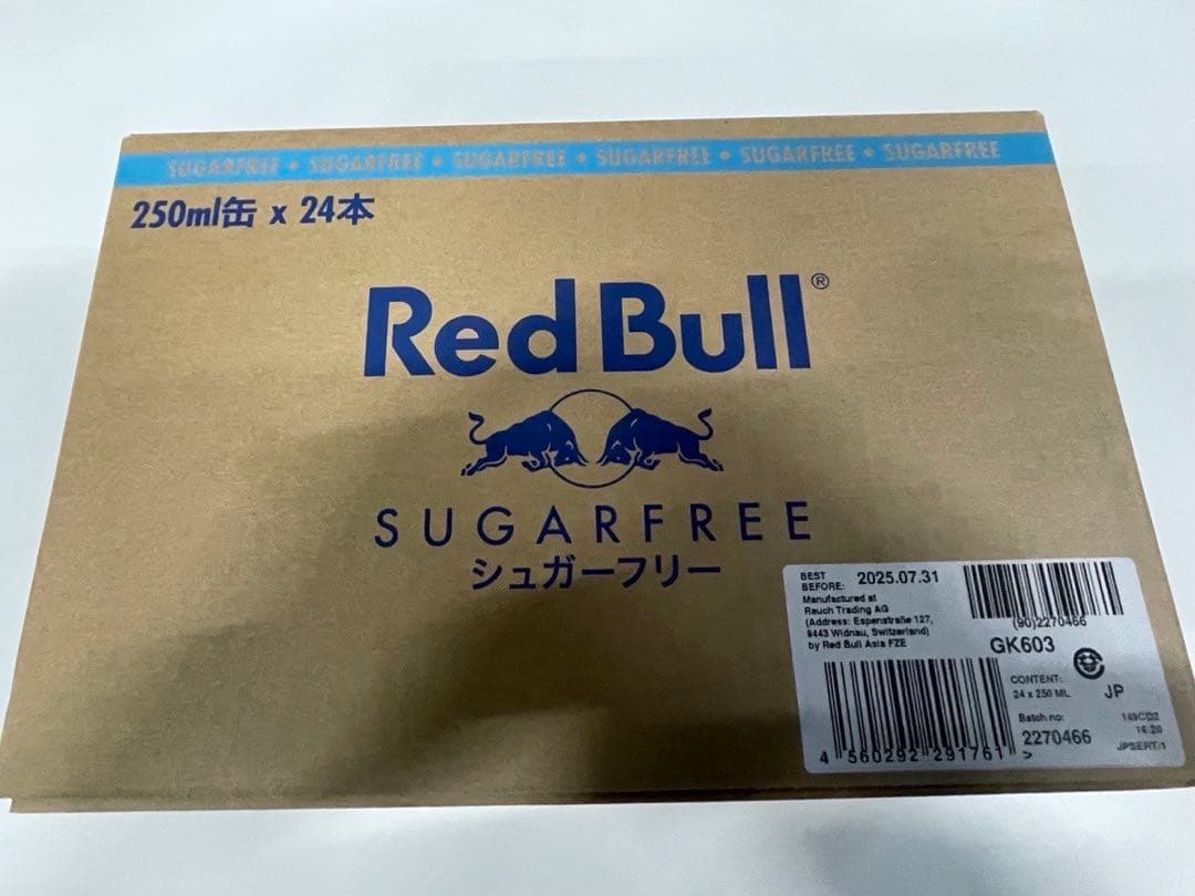 ミ*プ様 未開封 Red Bull シュガーフリー 72本 (3ケース)