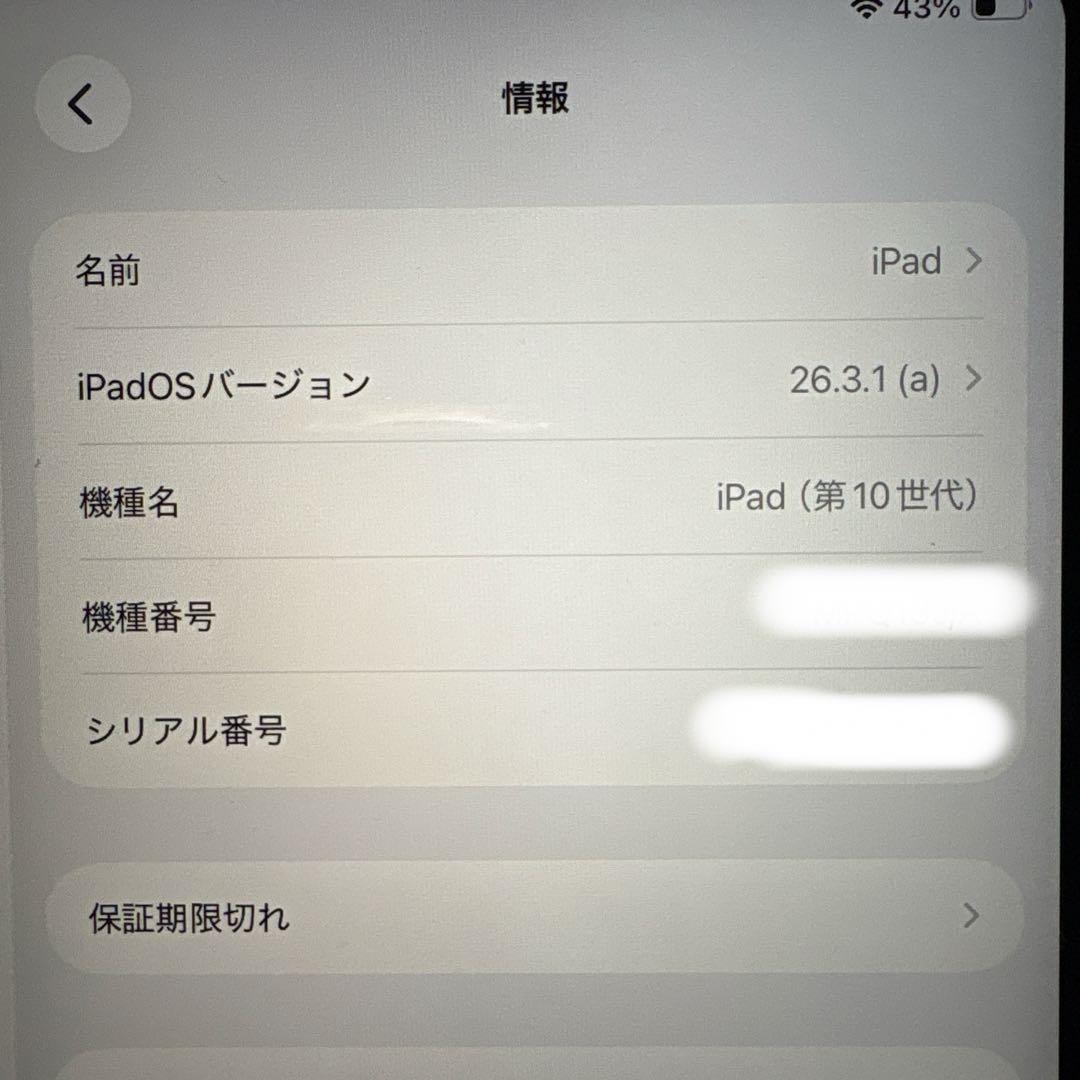 ipad 本体 10世代