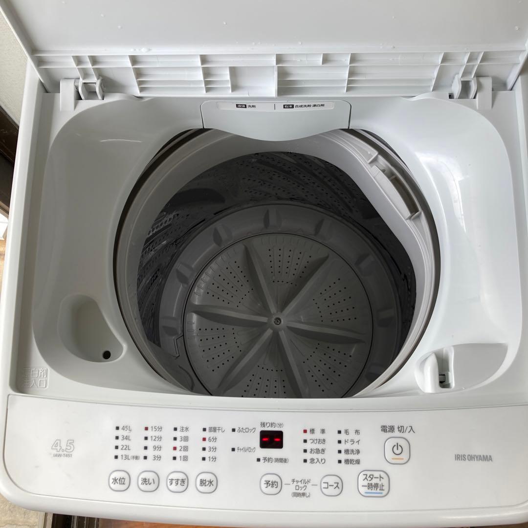mac-12024年製アイリスオーヤマ 縦型洗濯機 IAW-T451