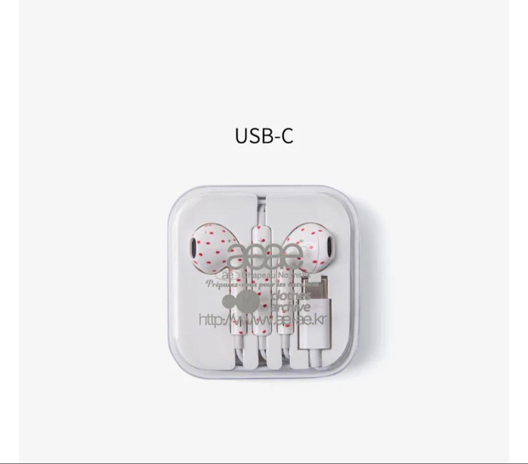 新品未使用　aeae USB-C 有線イヤホン Type-C 2個セット