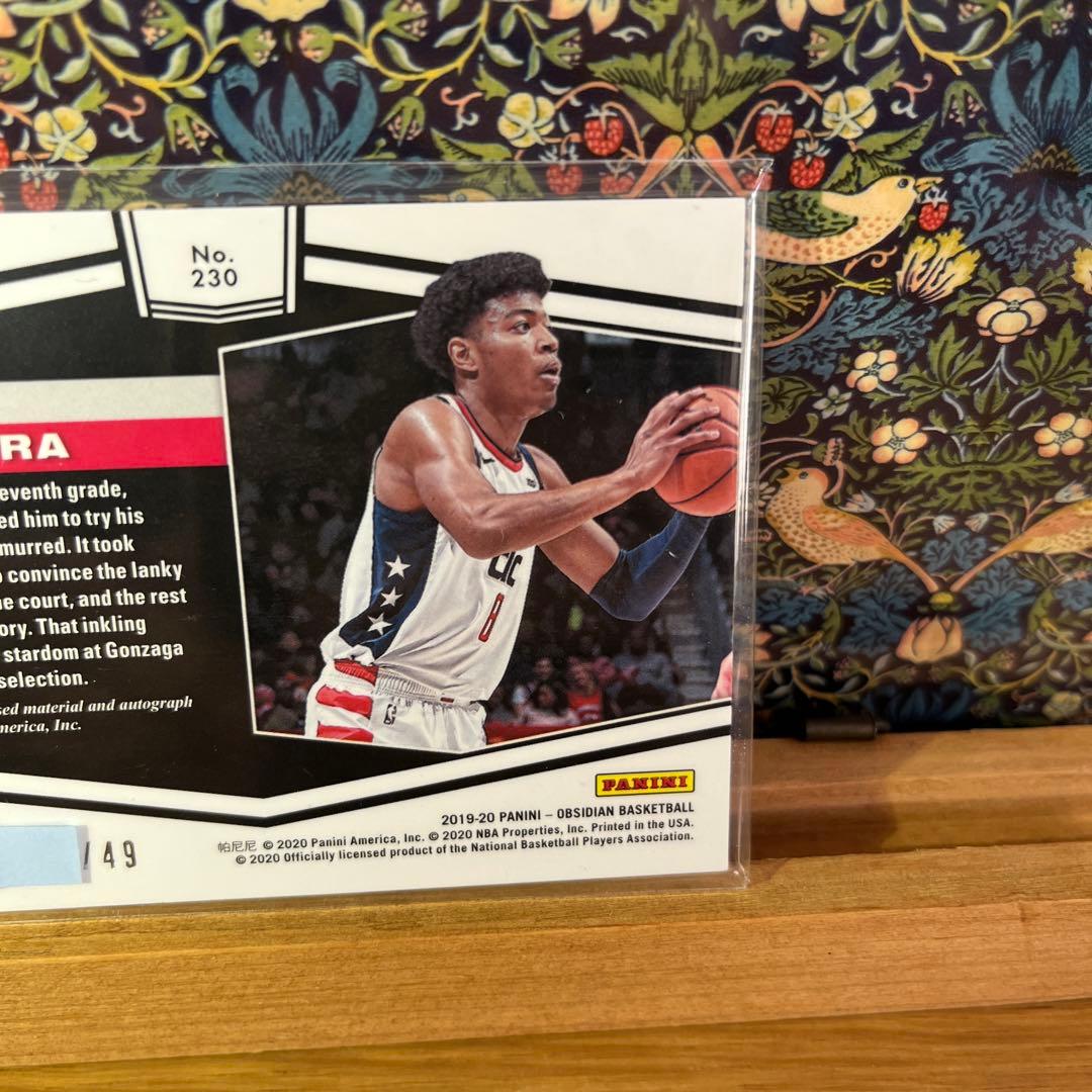 八村塁　NBAカード　2020 rookie サインジャージ　限定49枚