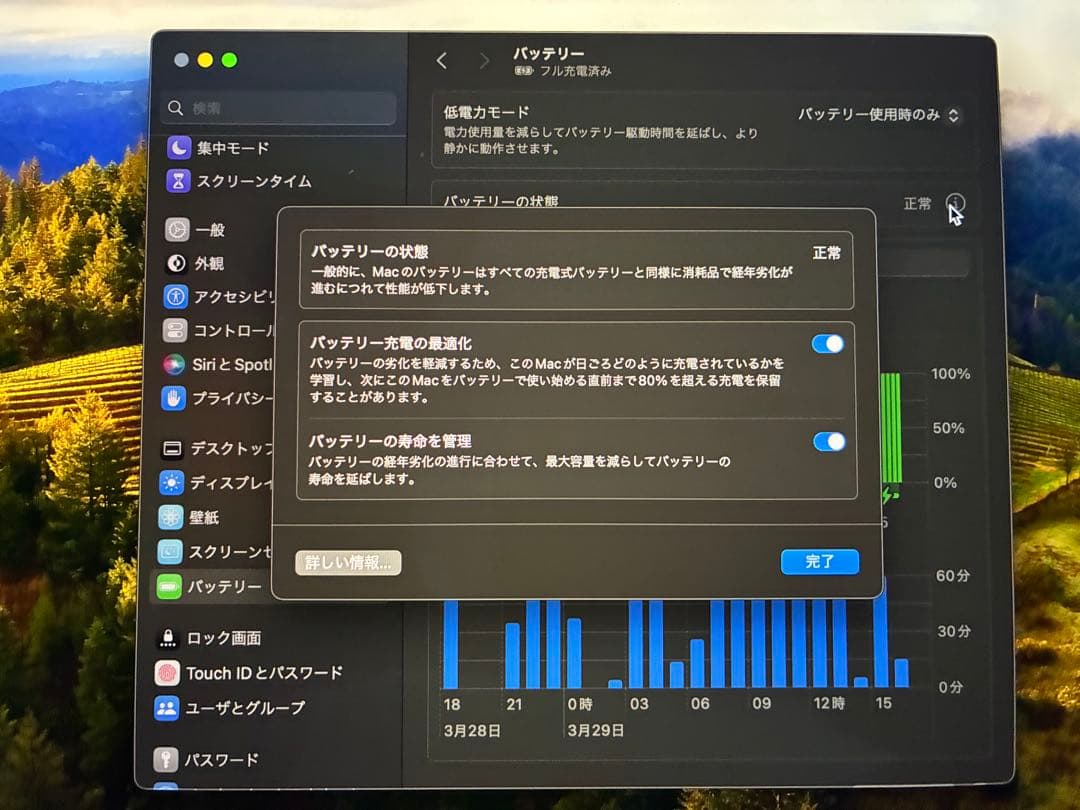 Touch bar付きのMac book Pro 2018