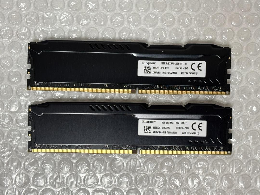 Kingston HyperX DDR4-2933 16GB×2枚 計32GB