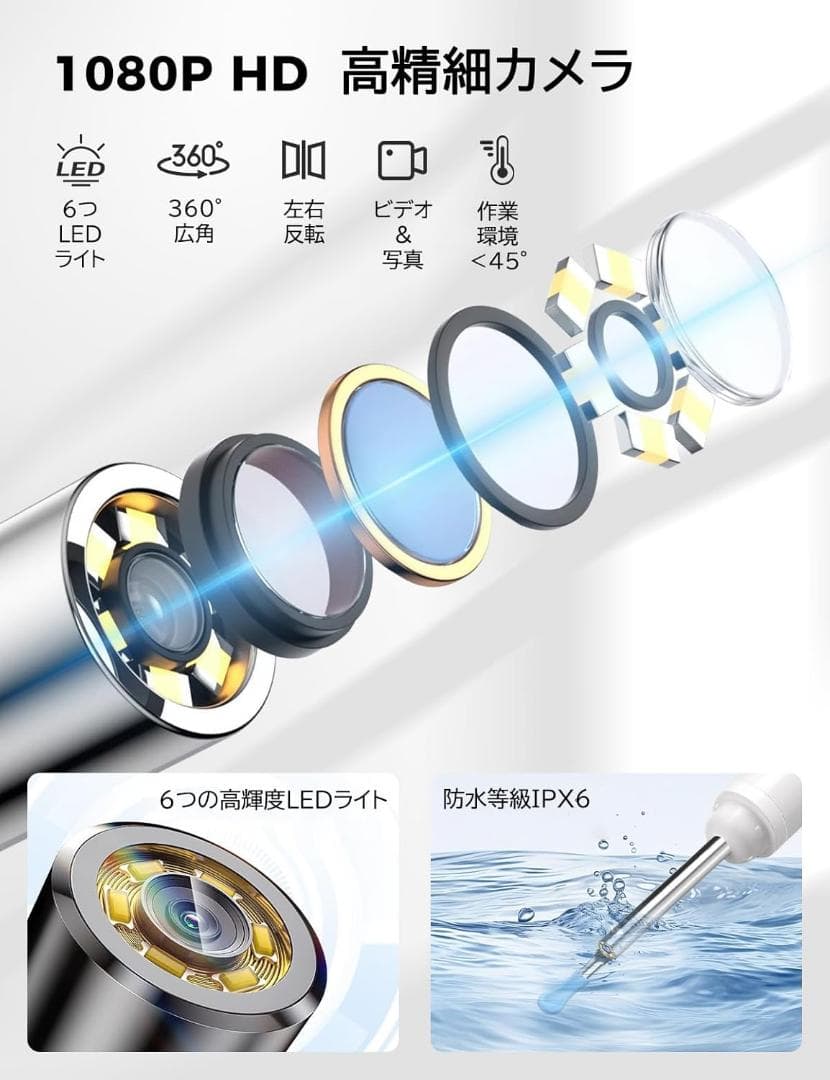 耳かき カメラ付き スクリーン付き【2026新登場】 耳掃除 カメラ付き