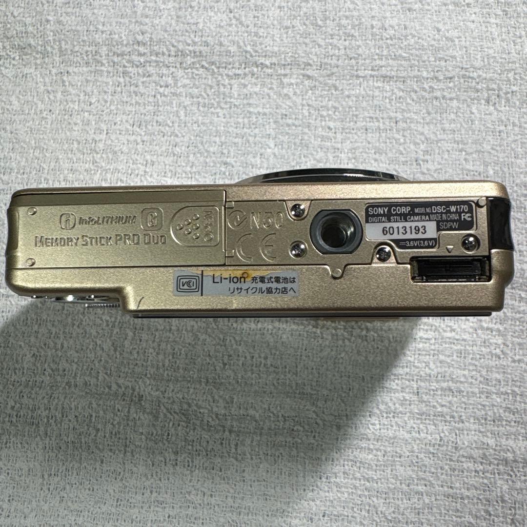 【希少ゴールド】SONY Cyber-shot DSC-W170 動作確認済み