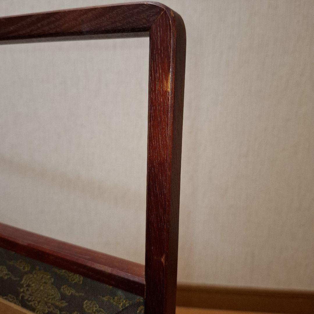 茶道具 風炉先屏風 表千家 裏遠山 利休梅　高さ44.2cm幅86.4cm×2