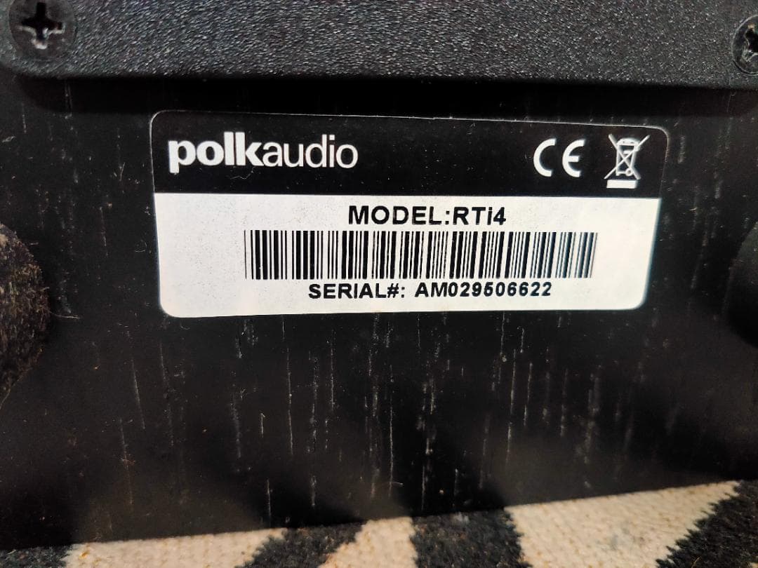 中古 Polk Audio RTi4 ブックシェルフスピーカー ペア DK16