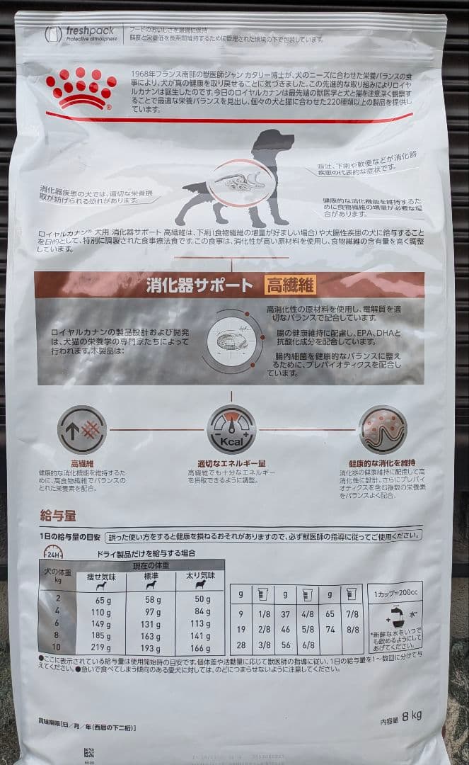  CANIN 消化器サポート 高繊維 8kg