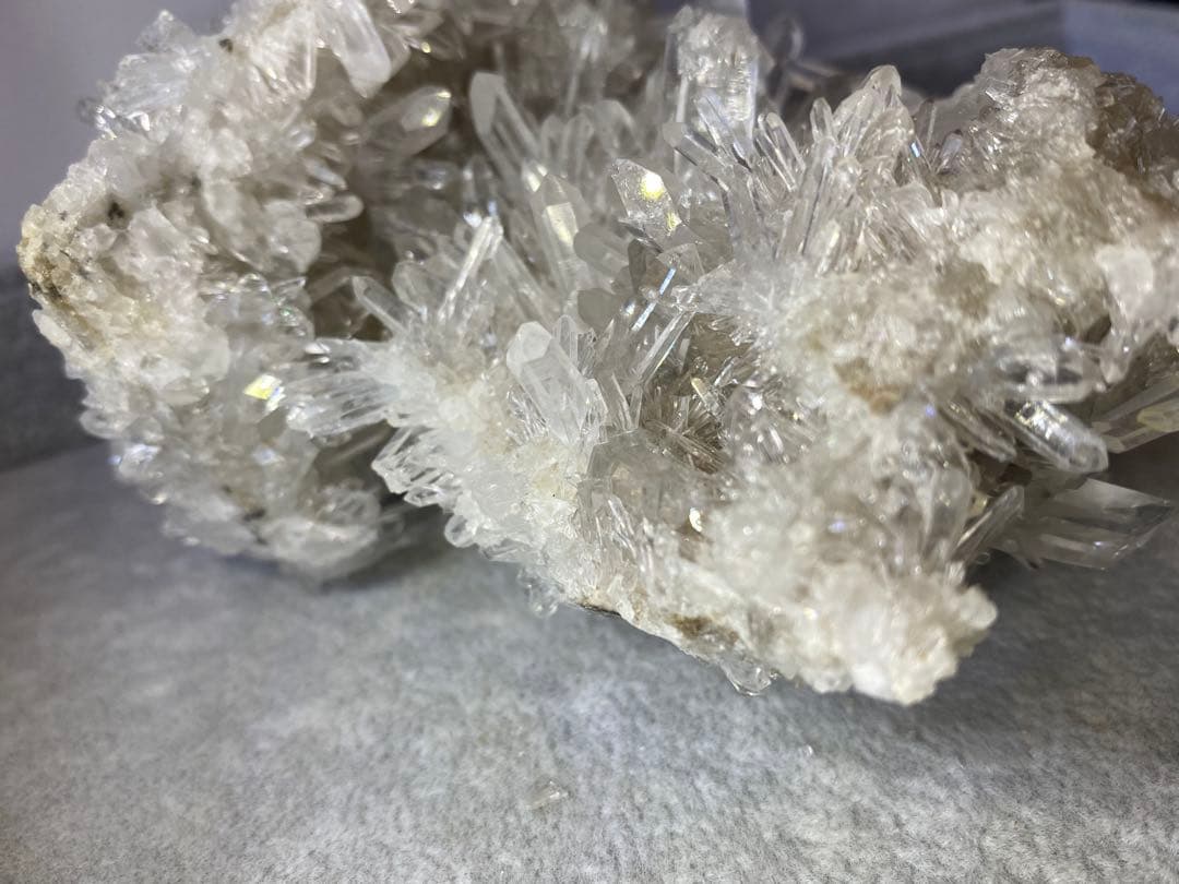 T1013-3特価★広西産　結晶花水晶クラスター　天然石原石　菊花水晶