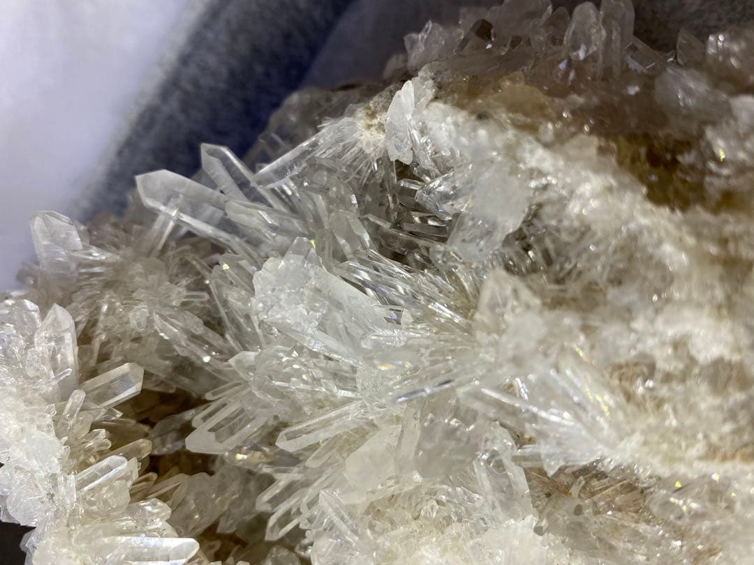 T1013-3特価★広西産　結晶花水晶クラスター　天然石原石　菊花水晶