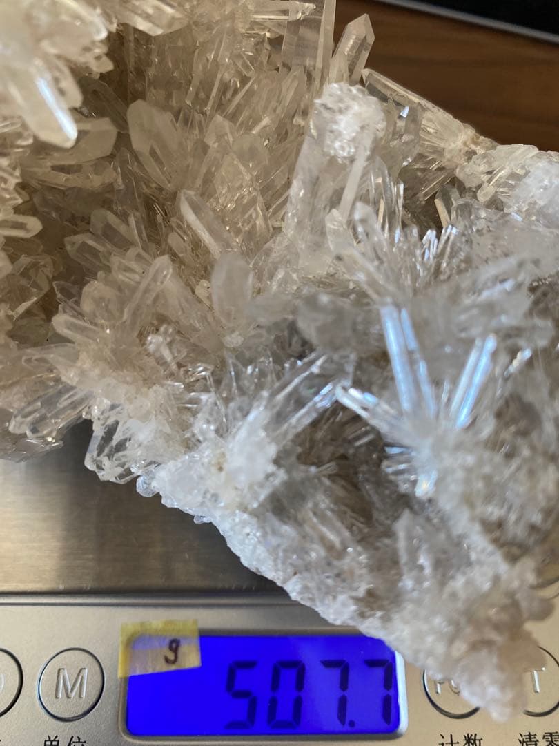 T1013-3特価★広西産　結晶花水晶クラスター　天然石原石　菊花水晶