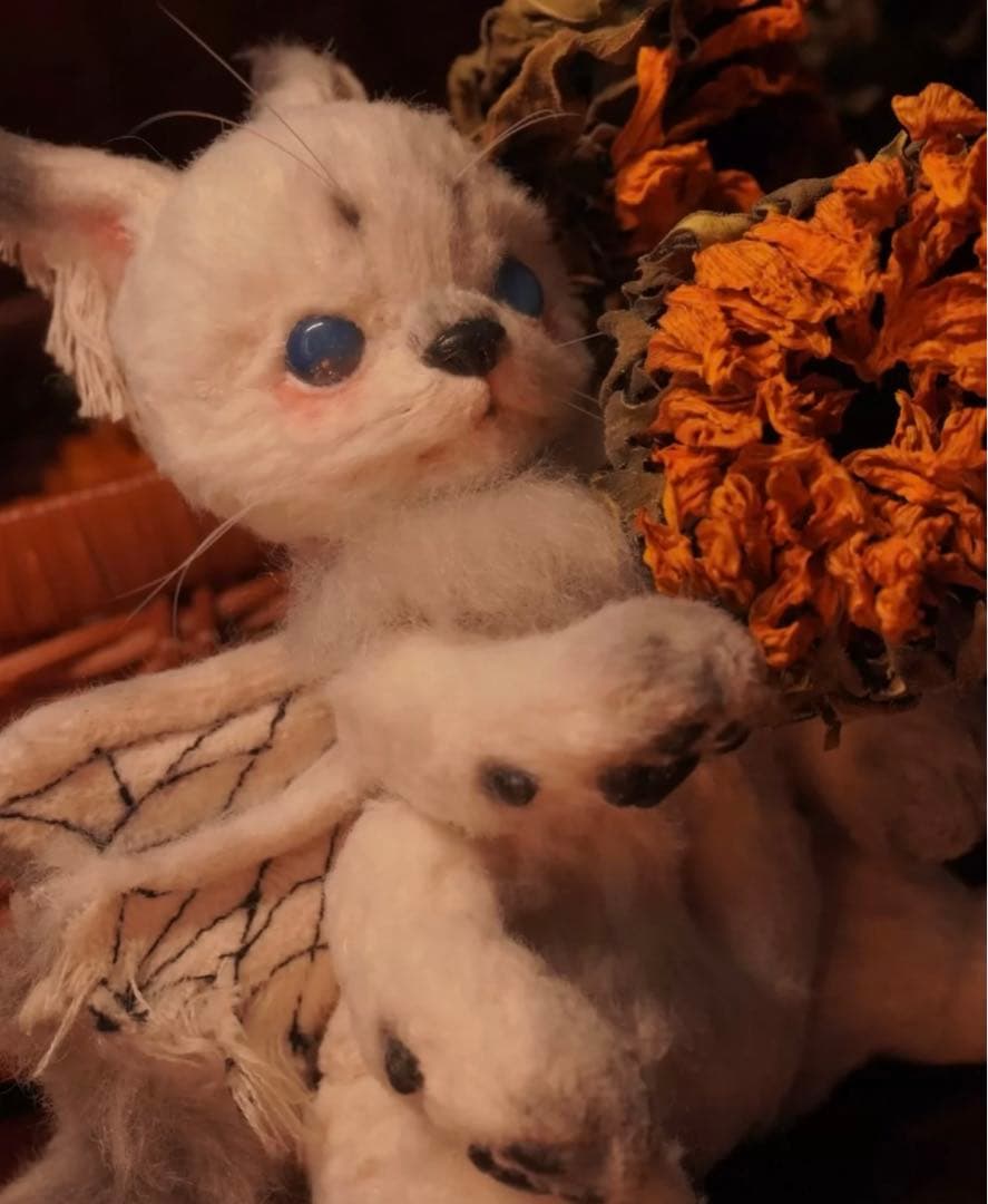 猫蝶々 幻想生物 アーティストベア ぬいぐるみ 海外作家様 ファンタジー 創作