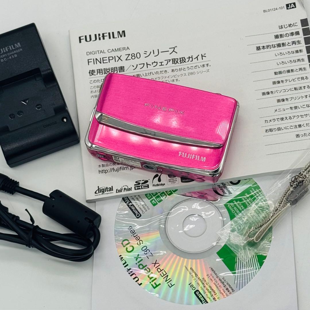 【美品/希少カラー】FUJIFILM FinePix Z80 ピンク 動作確認済