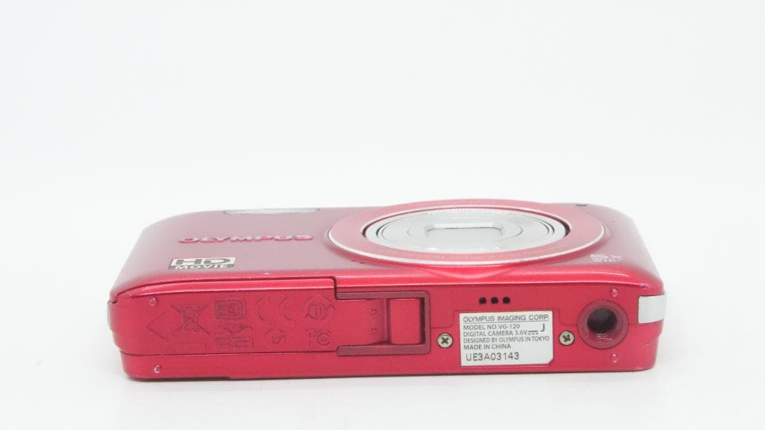 【B2107】 OLYMPUS VG-120 レッド オリンパス