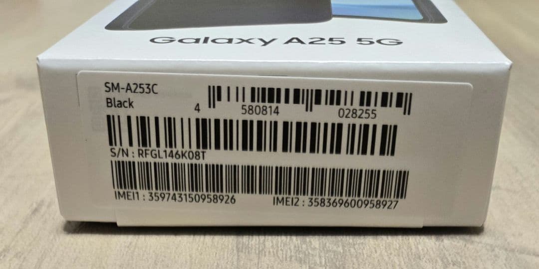 GalaxyA25 5G ブラック 新品未開封
