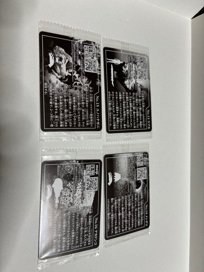 明治　生物図鑑グミ　深海生物　トレカセット