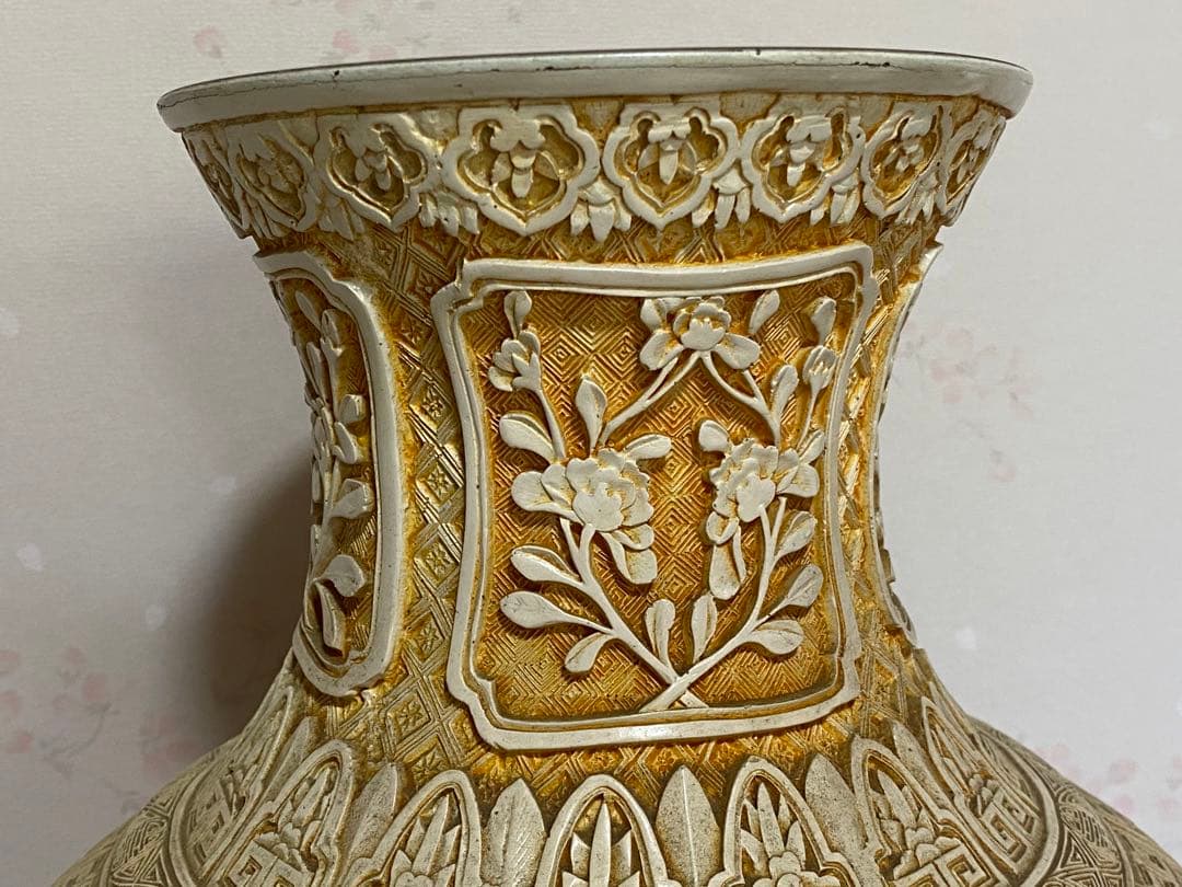 ♦ 中国美術伝統工芸品 楼閣山水 瓶 置物飾り美術品 ディスプレイ 骨董品