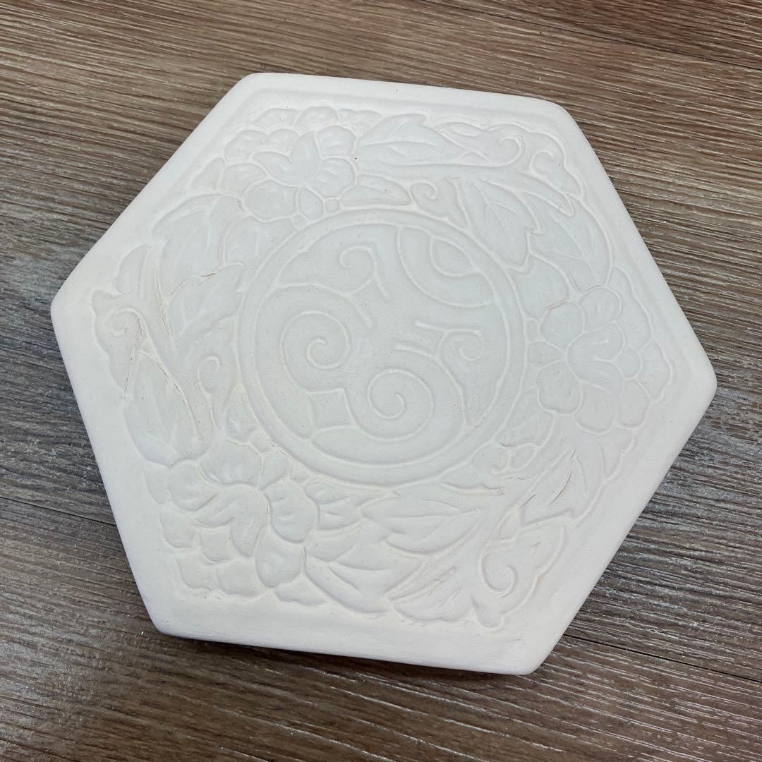 E-1 白泥 涼炉 台座付き 揚合利（名揚合利）刻印 茶道具 中国茶器 煎茶道