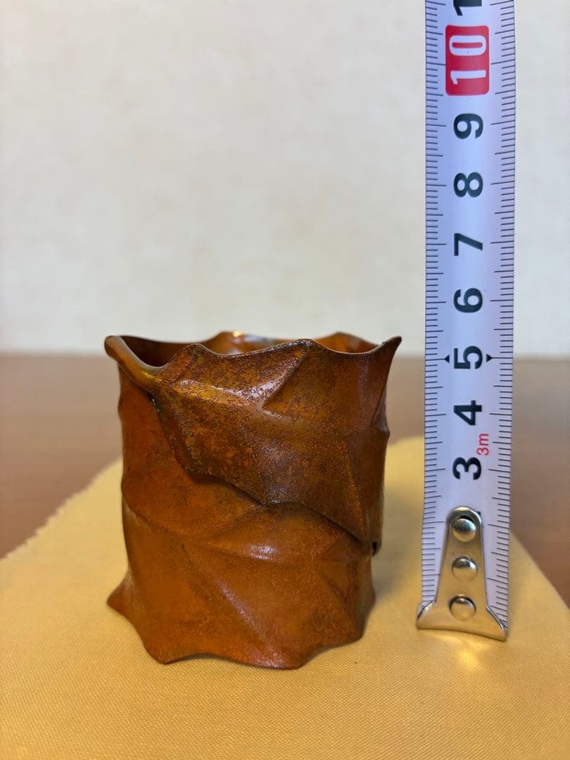 c-82 茶道具 木村清五郎造 一葉蓋置 共箱 紙箱