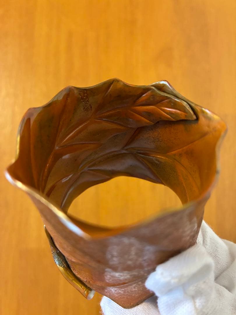 c-82 茶道具 木村清五郎造 一葉蓋置 共箱 紙箱