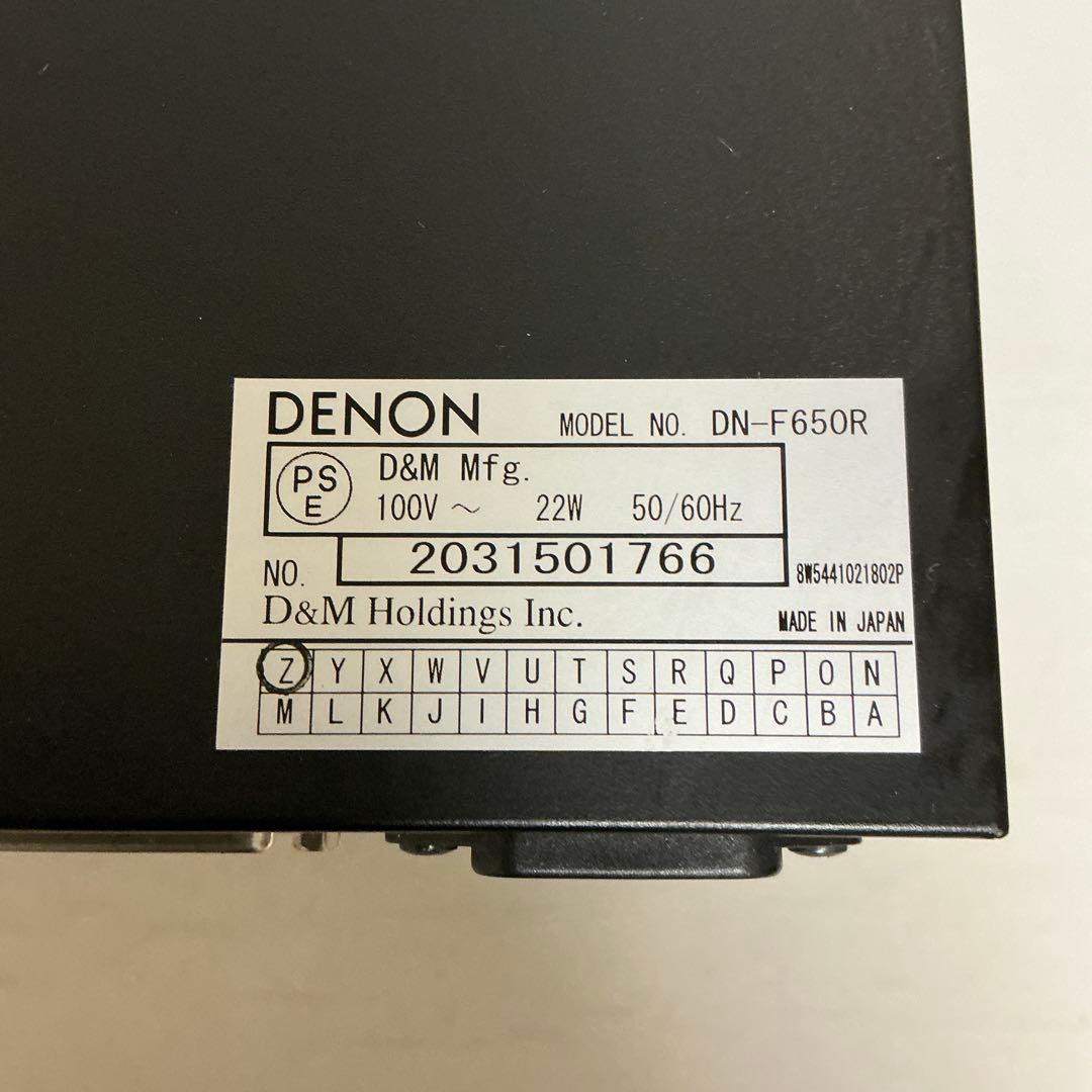 DENON DN-F650R 業務用ソリッドステートレコーダー 2012年製
