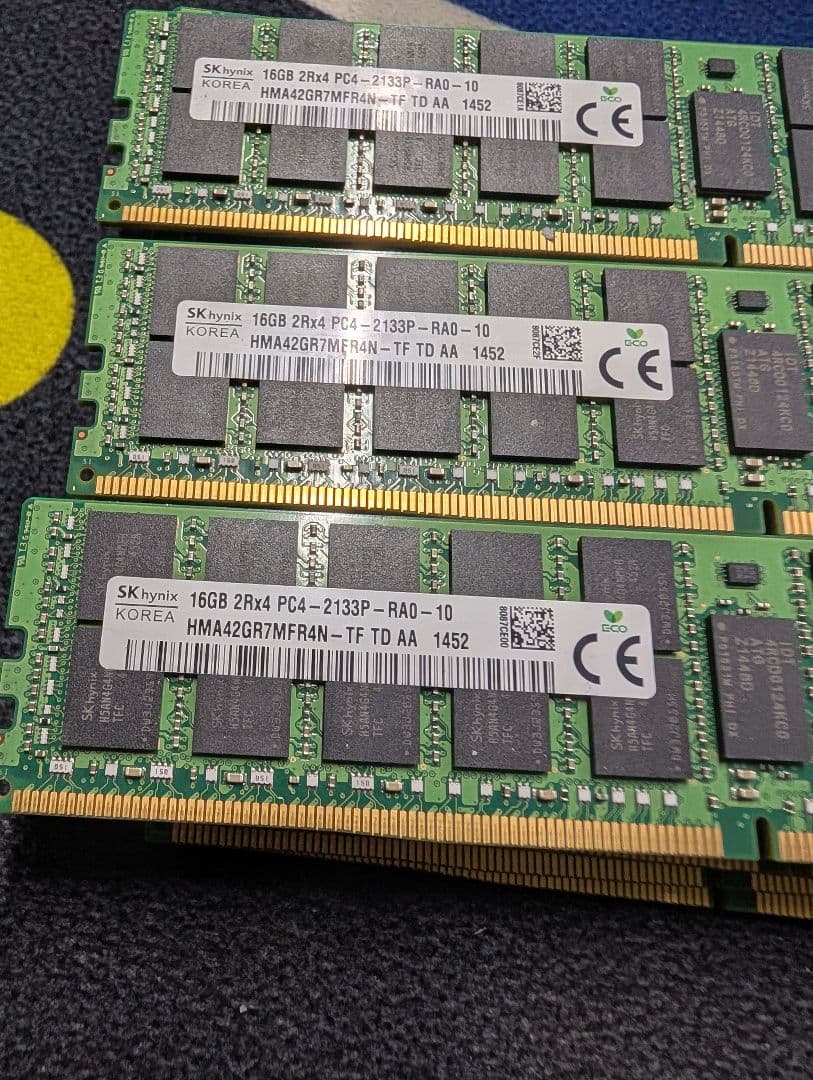 SK hynix 16GB DDR4 2133MHz メモリー 16G×4枚