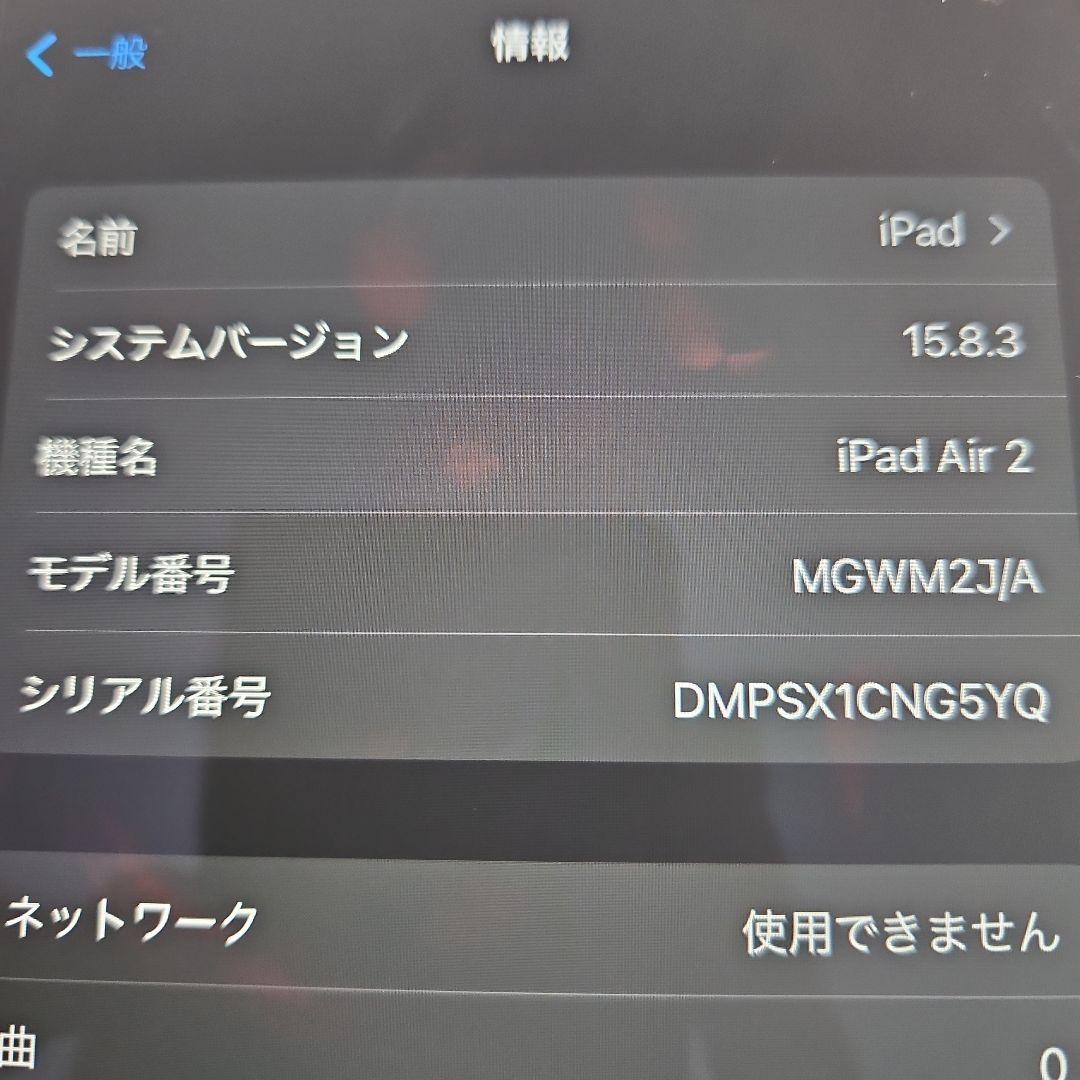 Apple iPad Air 2 本体　128GB（SIMフリー）