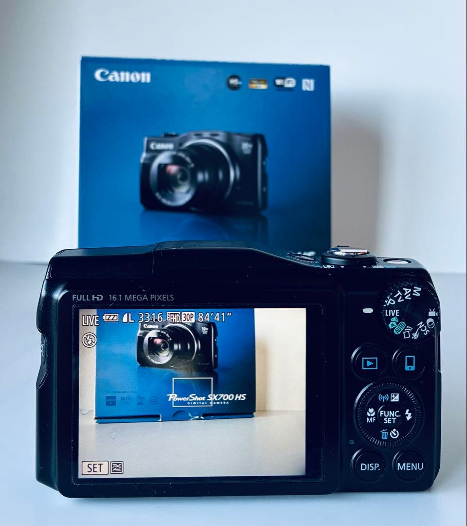 ★美品★Canon PowerShot SX700 HS ブラックWi-Fi対応