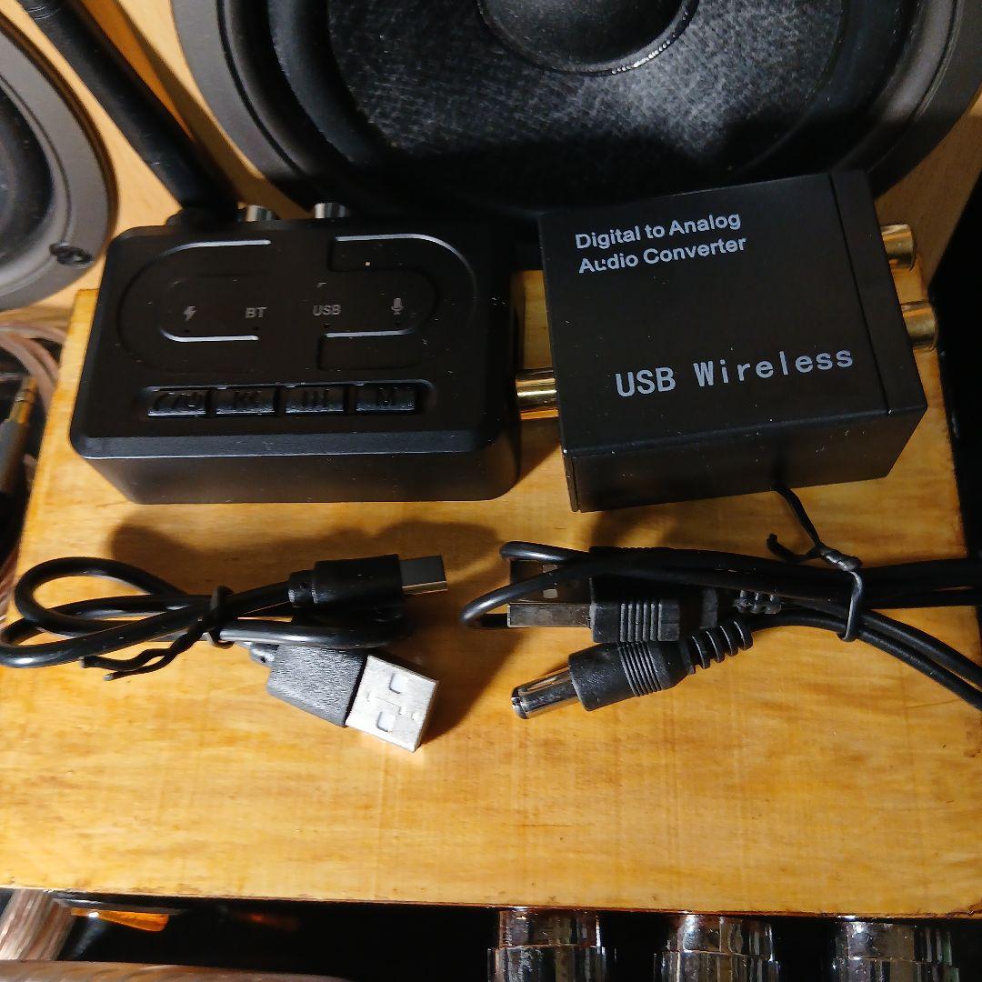*美品*全部入り全動作済自作アンプ ONKYO 3スピーカー光Blue.Tセット