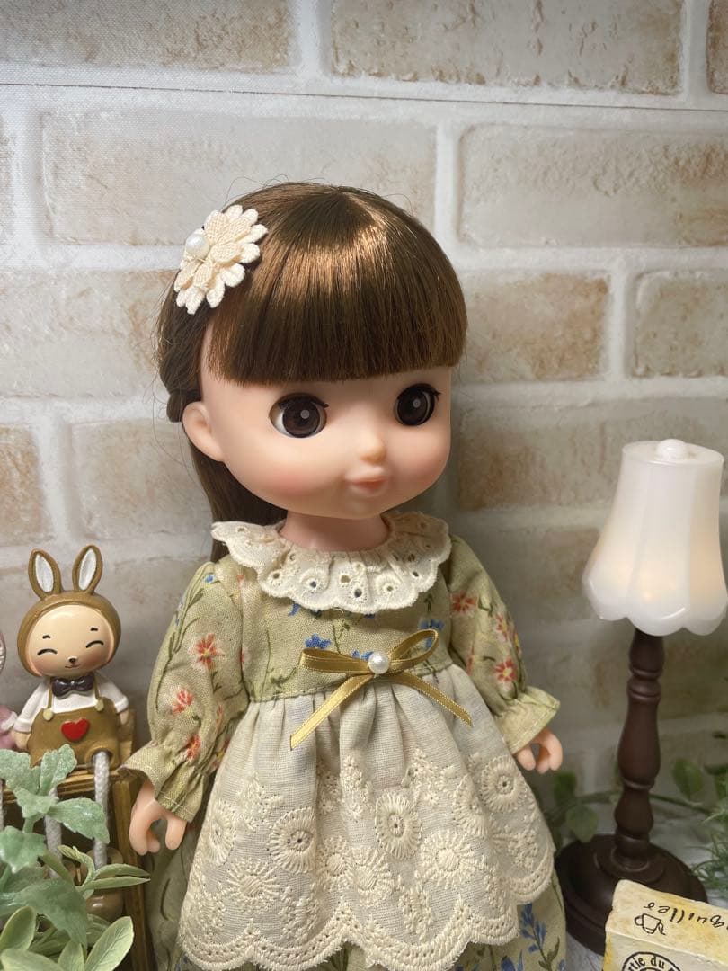 ソランちゃん♡メルちゃん♡ボタニカル柄ワンピース2点セット#398