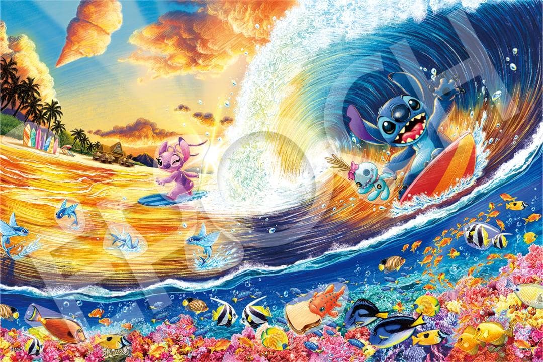エポック社 1000ピース ジグソーパズル ディズニー Stitch -Sunp