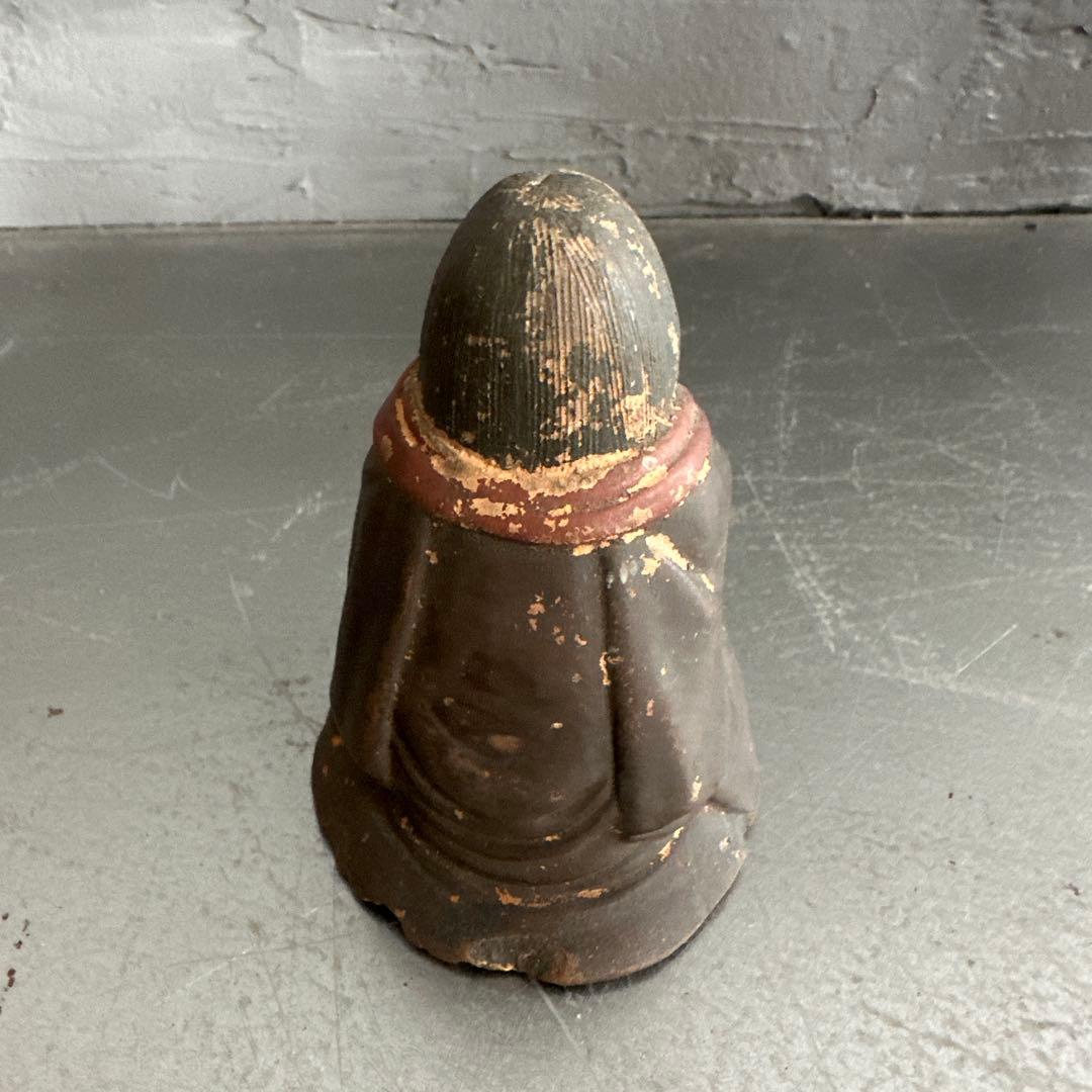 希少品❣️微笑む陶器　お福さん風置物　底はびっくり❣️