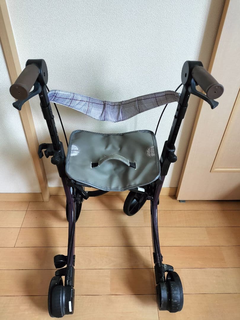 折りたたみ式シルバーカー パープル ミシェルWAW22