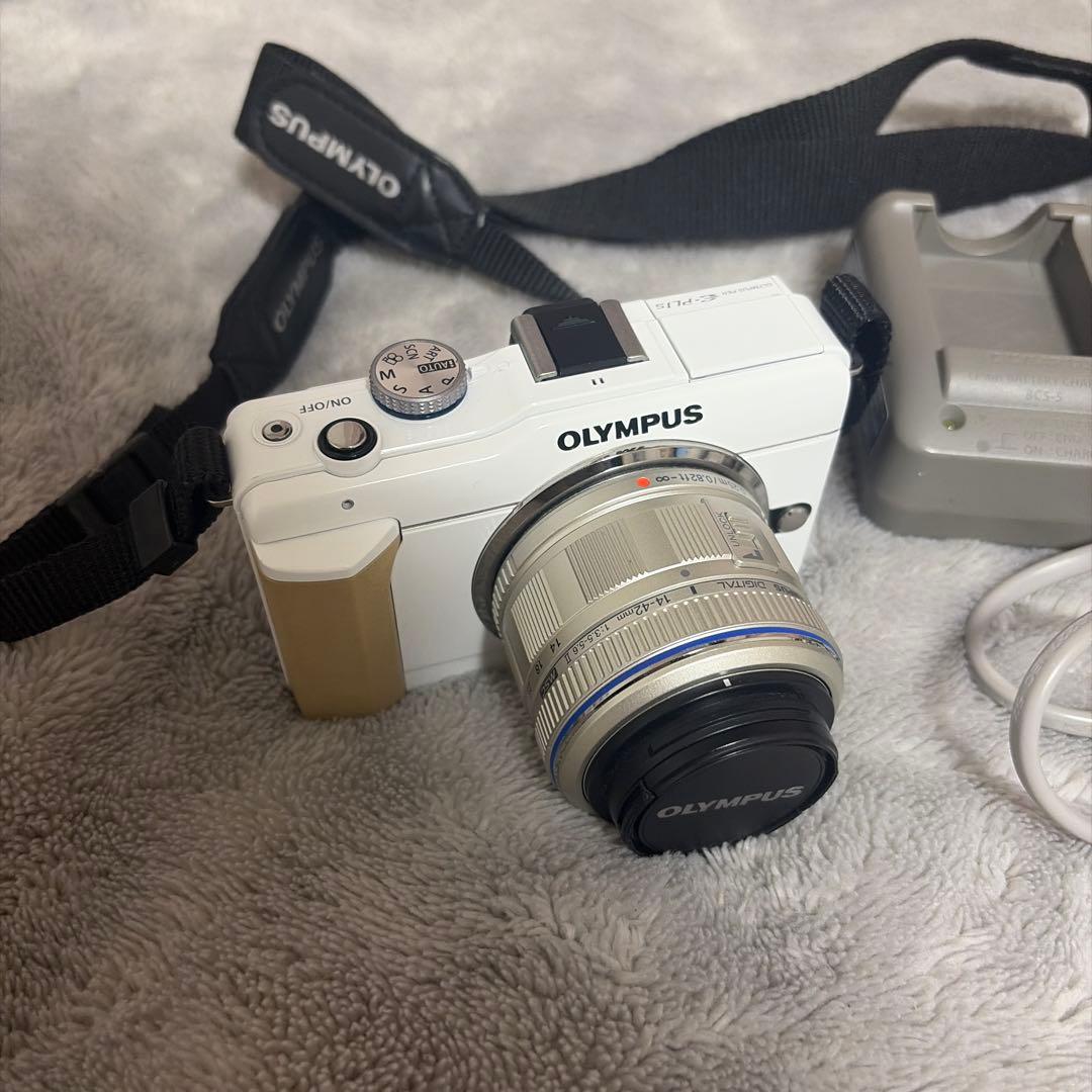 美品 OLYMPUS PEN Lite E-PL1s 一眼 レンズキット SD付