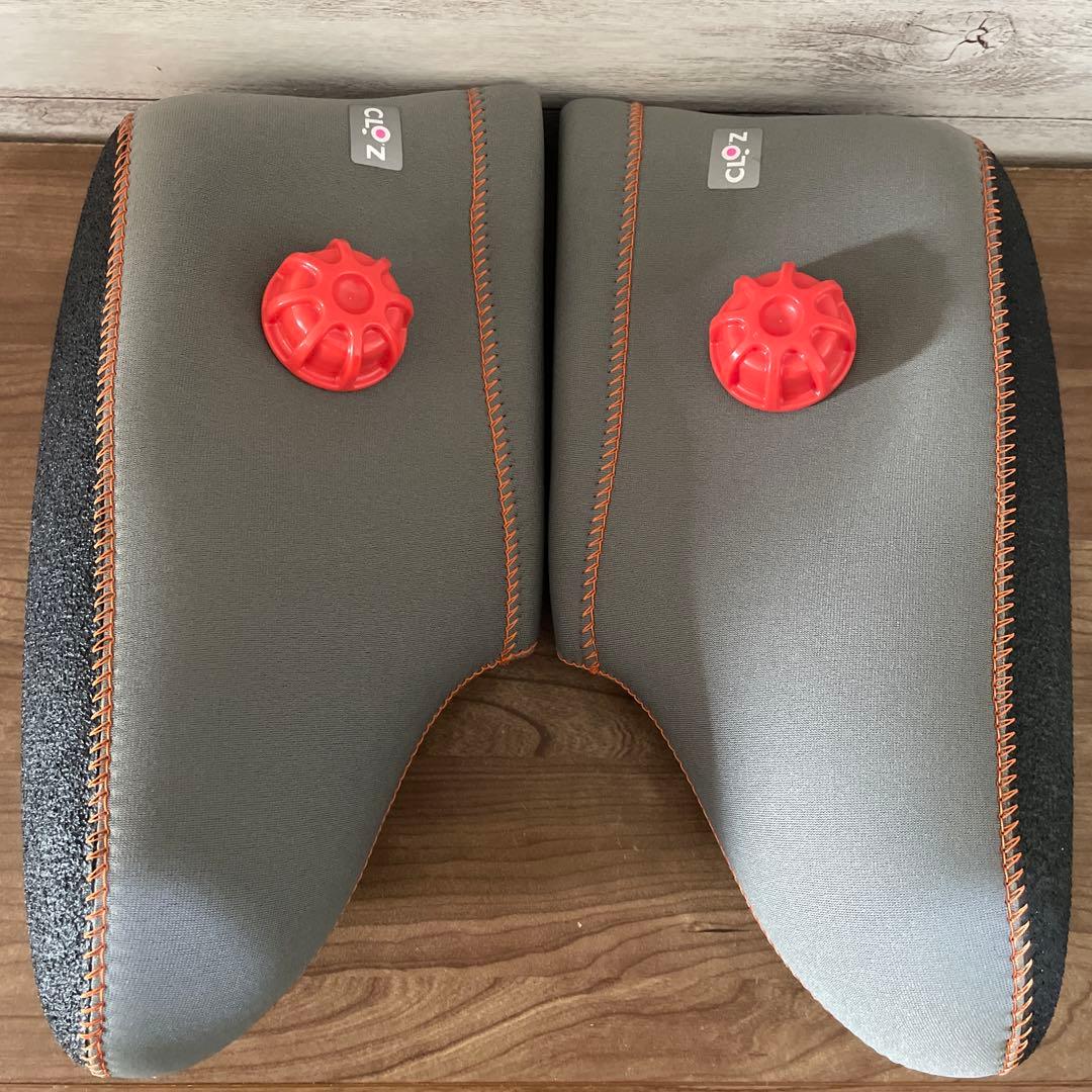 【美品】クロッツ　やわらか湯たんぽ　足用ショートタイプ　グレー　M（27cm）