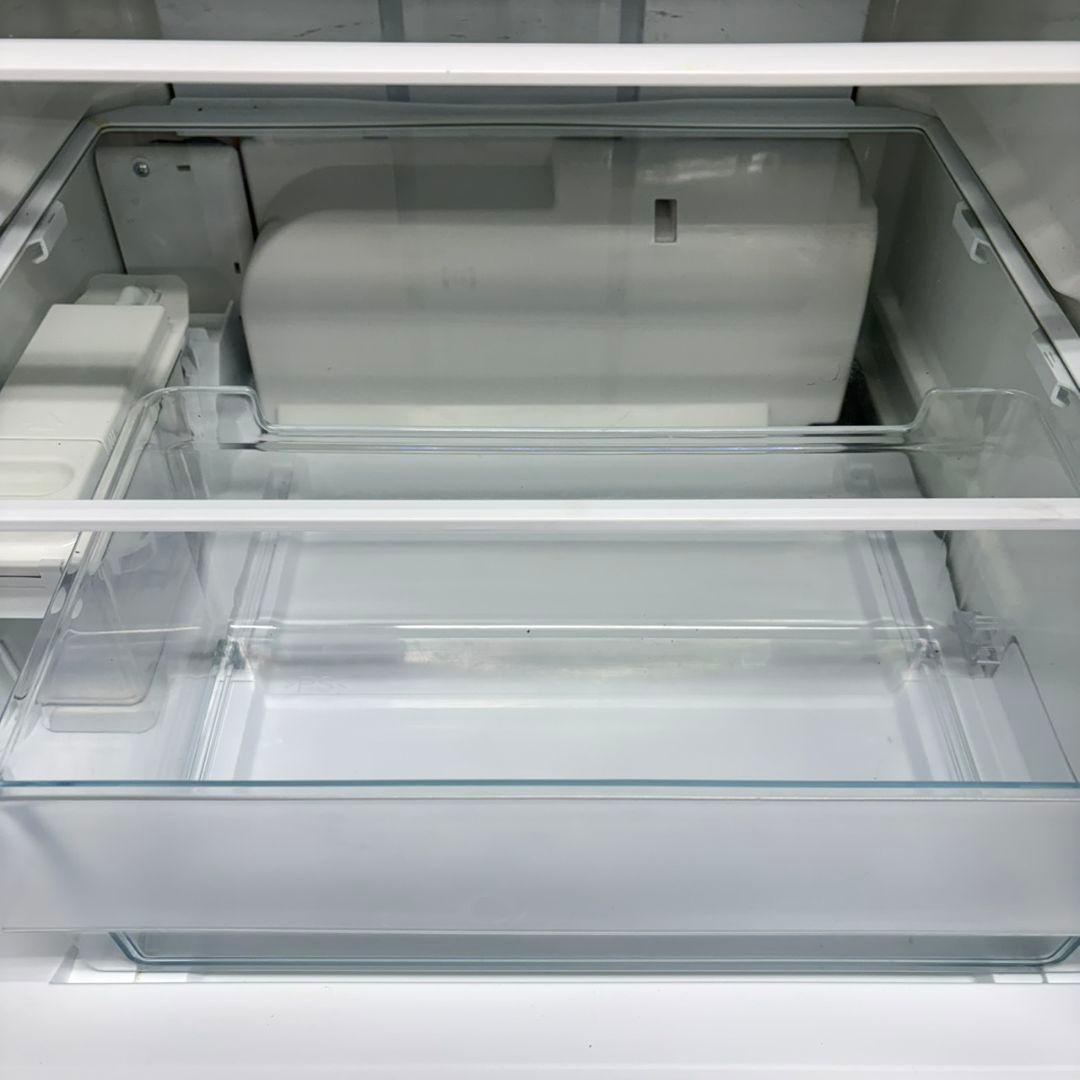 810 珍しい左開き冷蔵庫！大型　自動製氷　3ドア　ガラストップ　ホワイトカラー