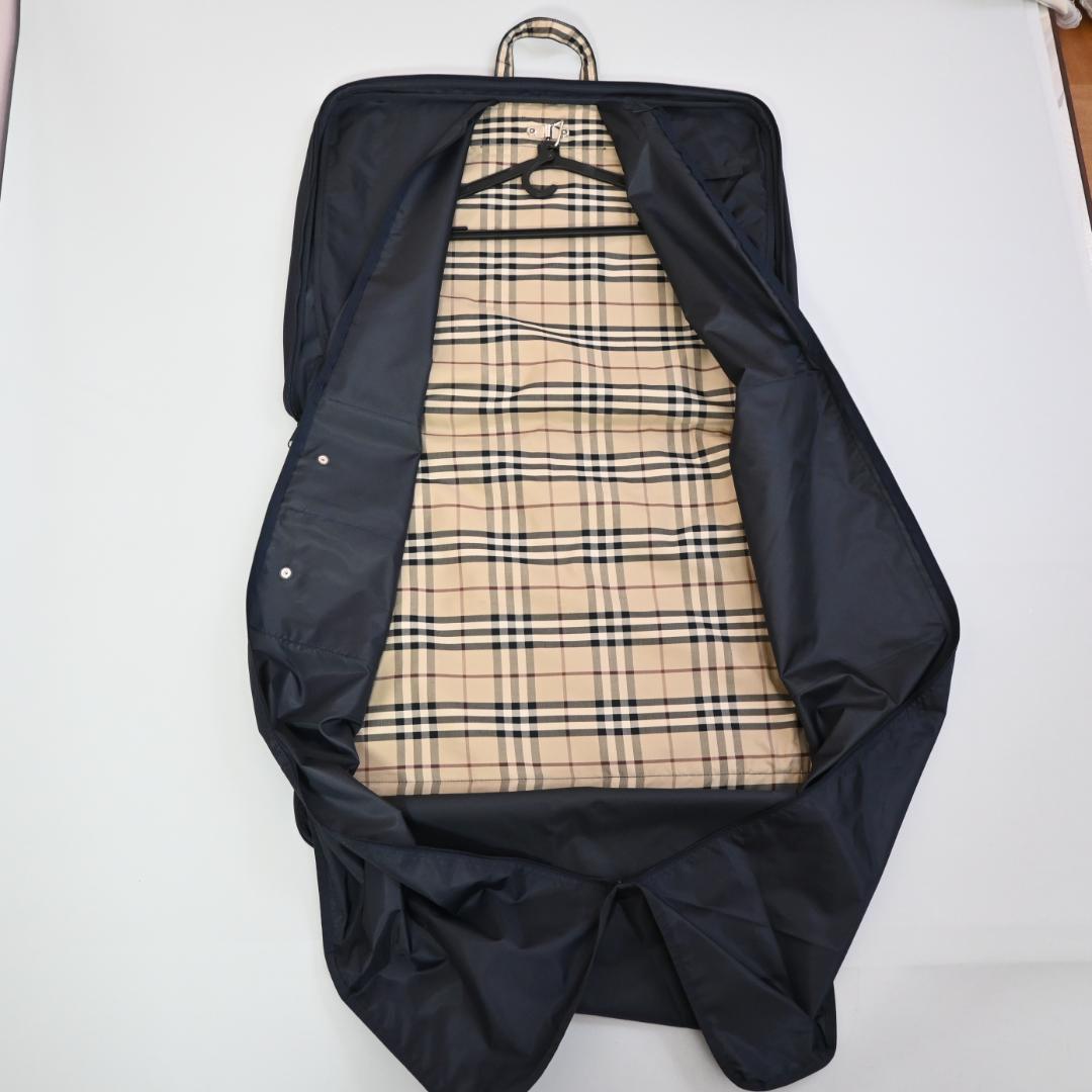 710!BURBERRY スーツキャリーバッグ ガーメントバッグ ハンガー付