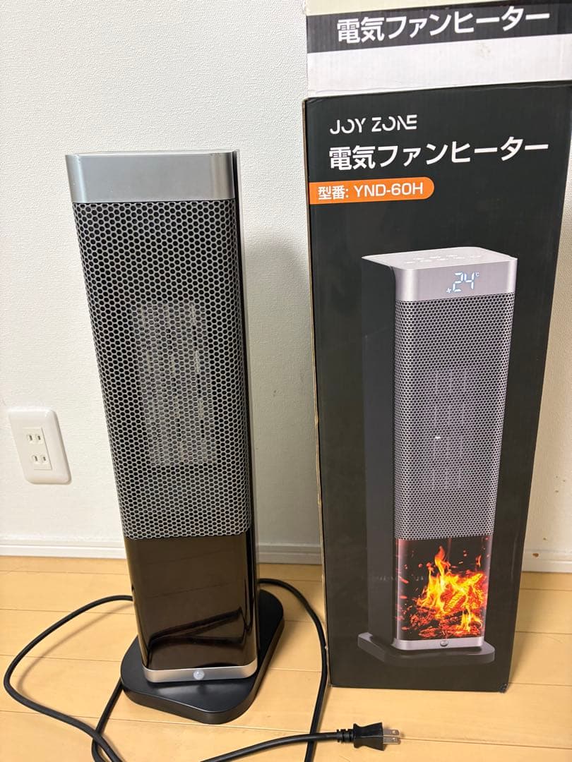 JOY ZONE 電気ファンヒーター YND-60H 稼働品