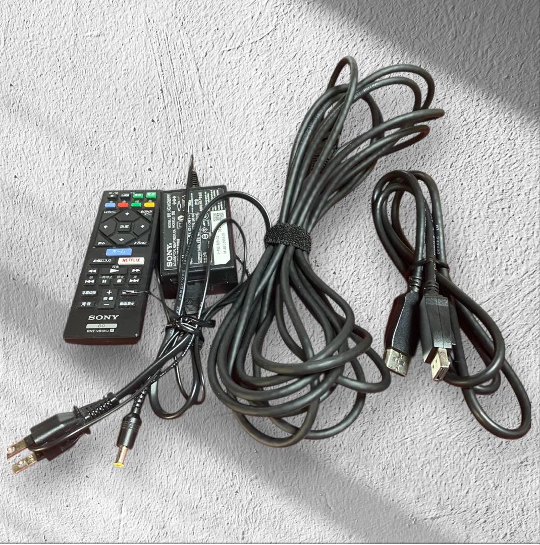 【SONY】ソニーBDP-S1500 ブルーレイプレーヤー/ケーブル類付き