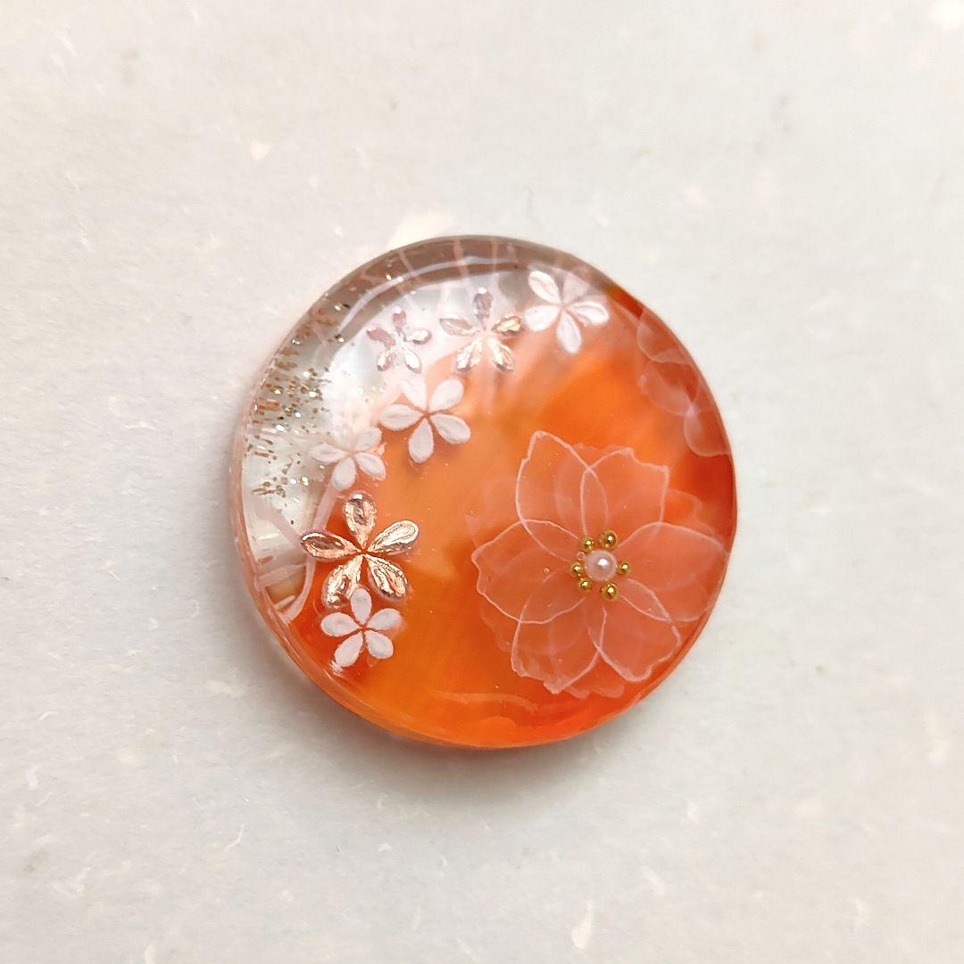 【1011】ハンドメイド　レジン　ヘアゴム　ポニーフック