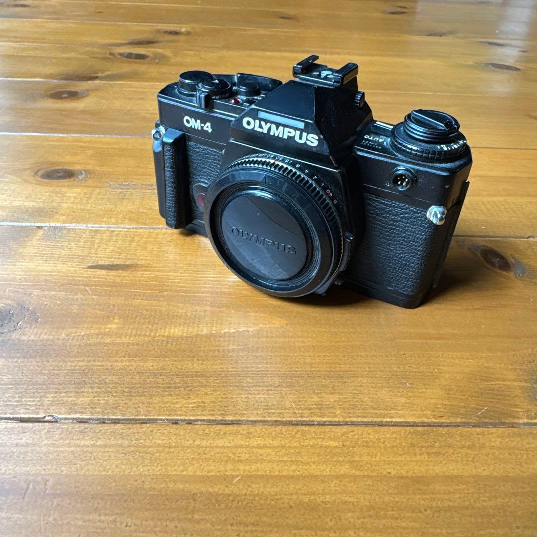 OLYMPUS OM-4 ジャンク データバック グリップ 前キャップ