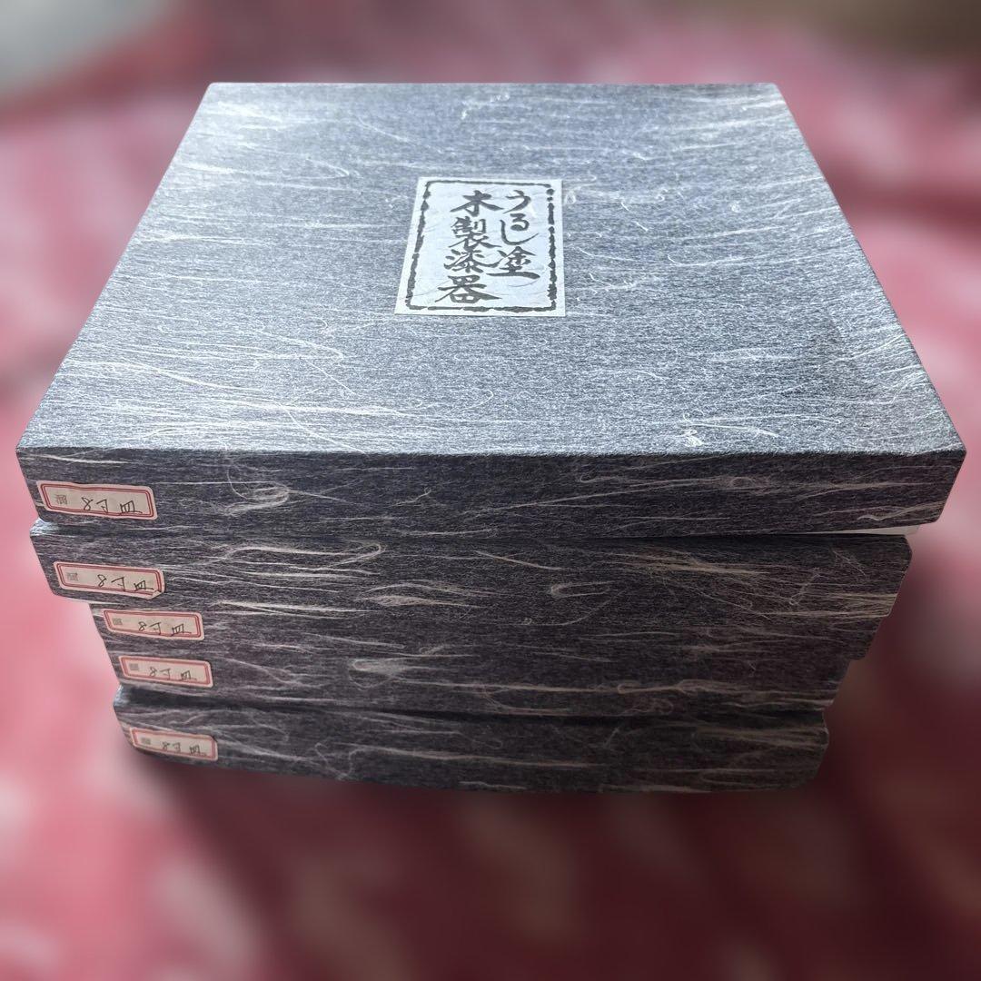 専用:漆塗り木製漆器5枚セット