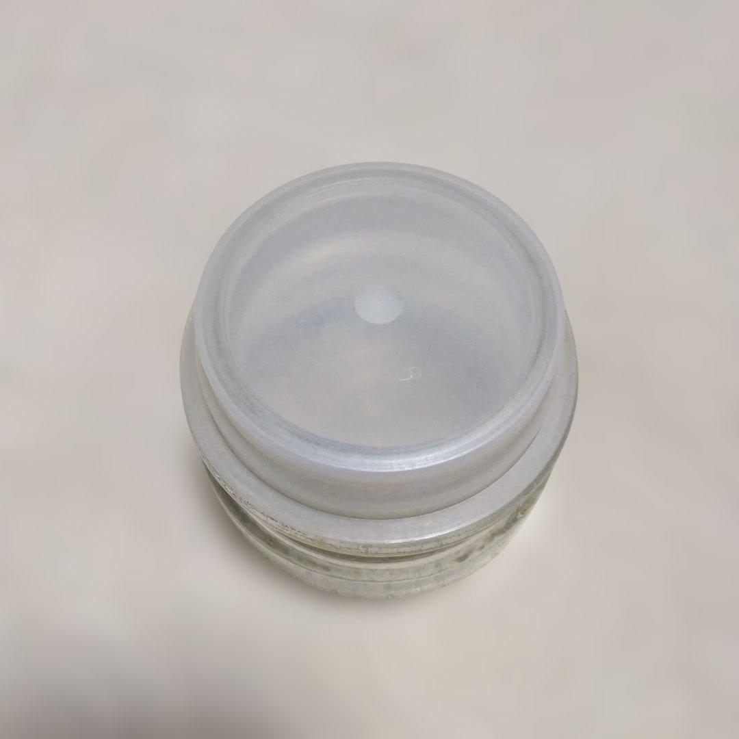昭和レトロ　ガラス蓋付　四角瓶